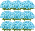 Jexine 100 Pieces Artificial Roses Bulk Light Blue - Event Ready