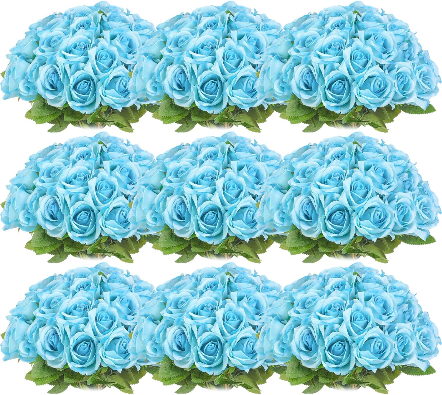 Jexine 100 Pieces Artificial Roses Flowers for Wedding Decor