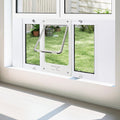 Petoasis Full-Size Window Pet Door for Cats and Small Dogs