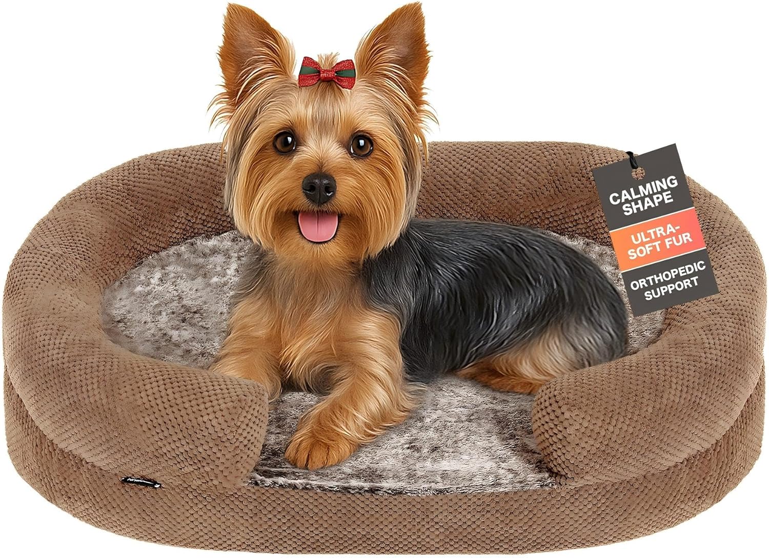 Plush Orthopedic Pet Bed for Small Dogs & Cats - Cozy Comfort