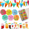 Patelai 1000 Pcs 4 in Mini Paper Cocktail Umbrella Picks - Bulk Party