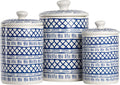 CAN-MARINA Kitchen Canister Set, Set of 3 - Stylish Countertop Storage