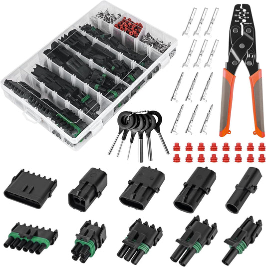 367Pcs Waterproof Automotive Electrical Connectors Kit for Cars