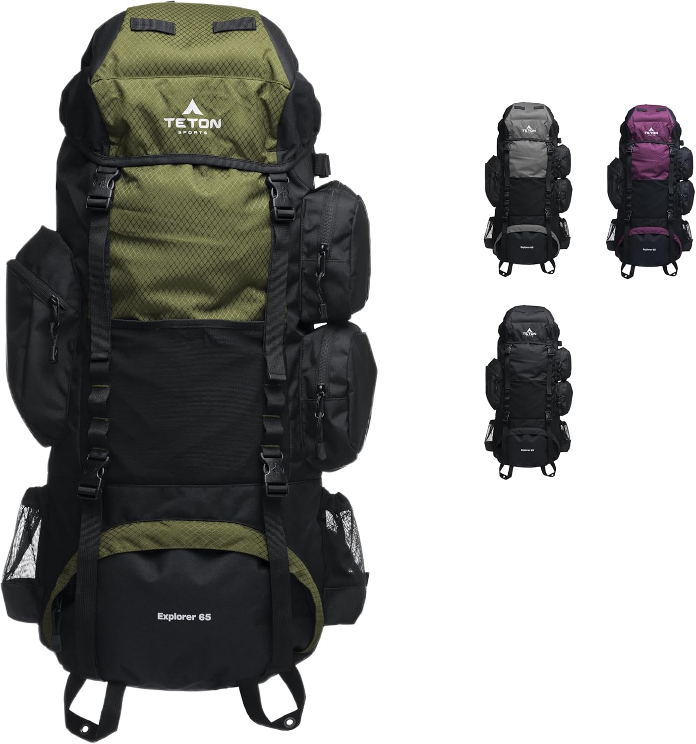 Teton 65L Explorer Internal Frame Backpack for All Adventures