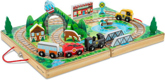 Interactive Take-Along Railroad Tabletop Playset for Kids