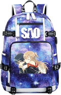 Anime Sword Art Online Backpack Daypack - USB Charging Port