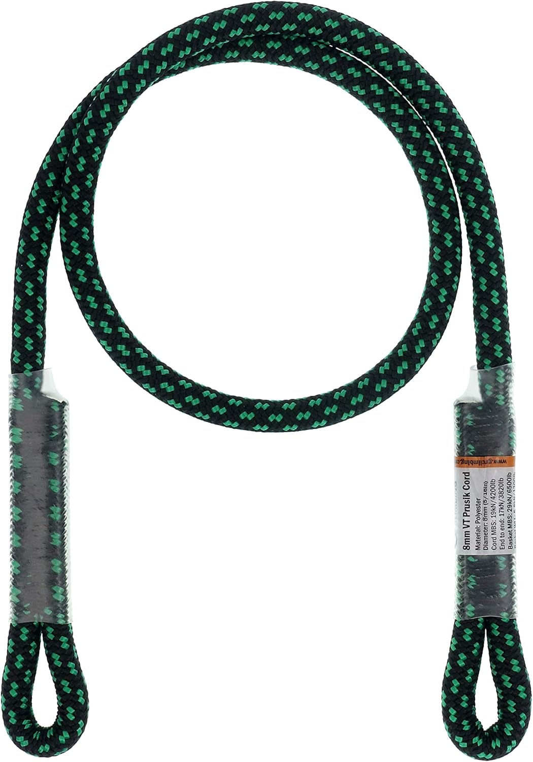 GM CLIMBING 8mm Prusik Swen Eye-to-Eye - Secure Climbing, Various Lengths