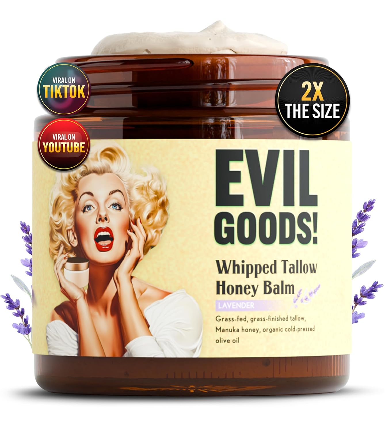 Whipped Beef Tallow and Manuka Honey Balm for Skin Care