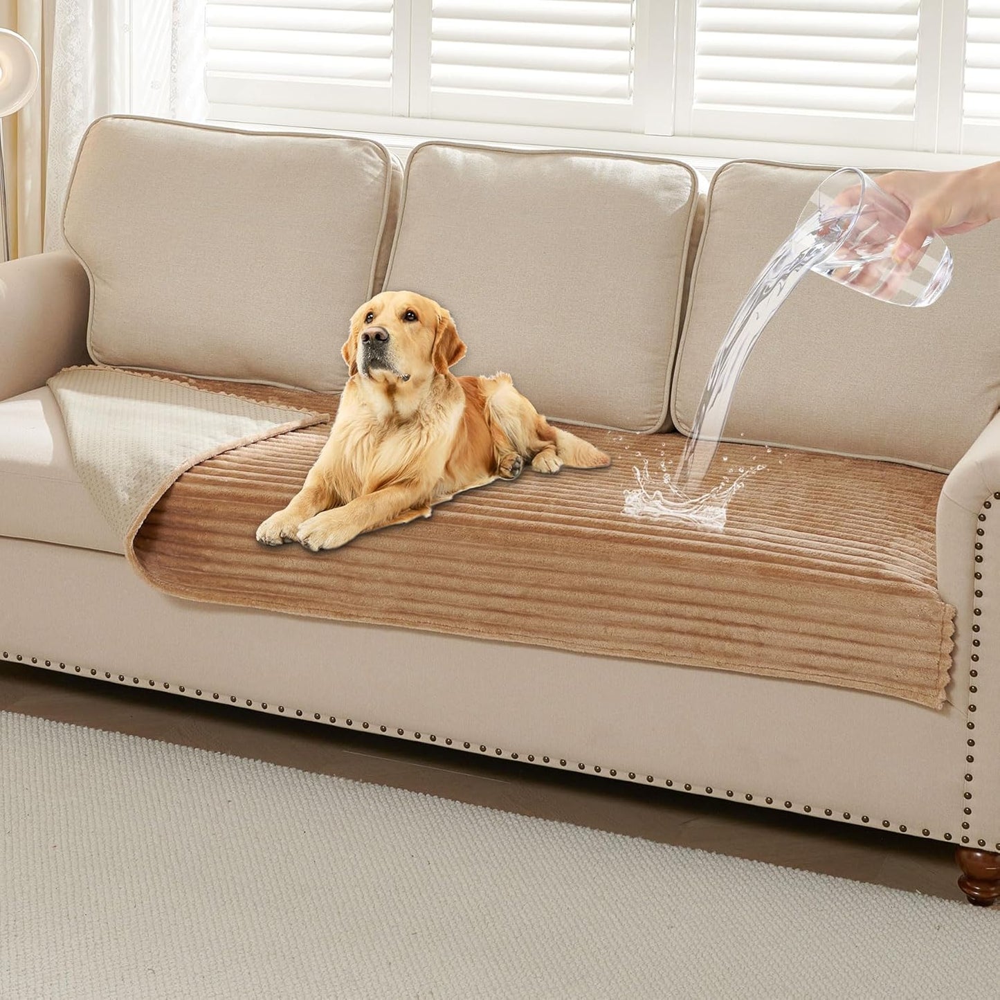 Waterproof Couch Cover for Dogs - Soft Non-Slip Pet Protector