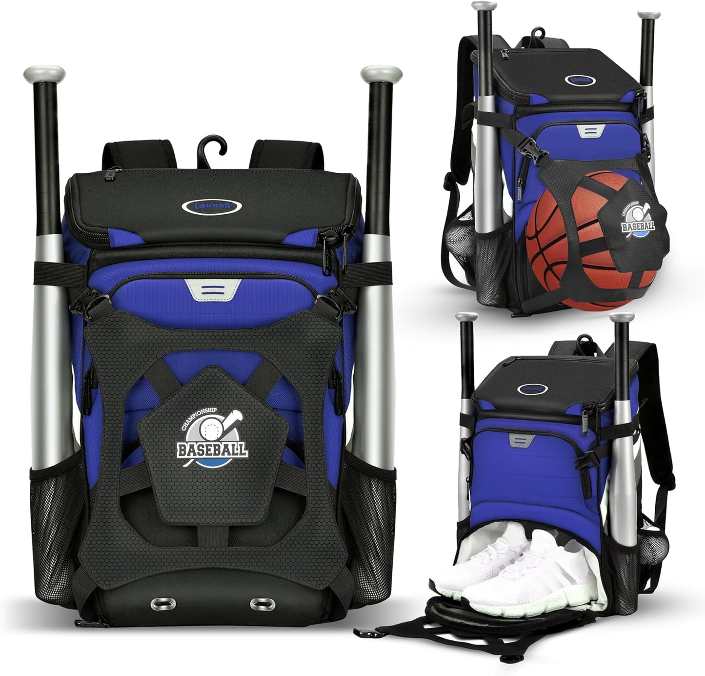 Baseball Backpack for Adult and Youth with Shoe Compartment
