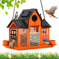 Solar Bird Feeders House for Outside Hanging - Solar Light Cardinal
