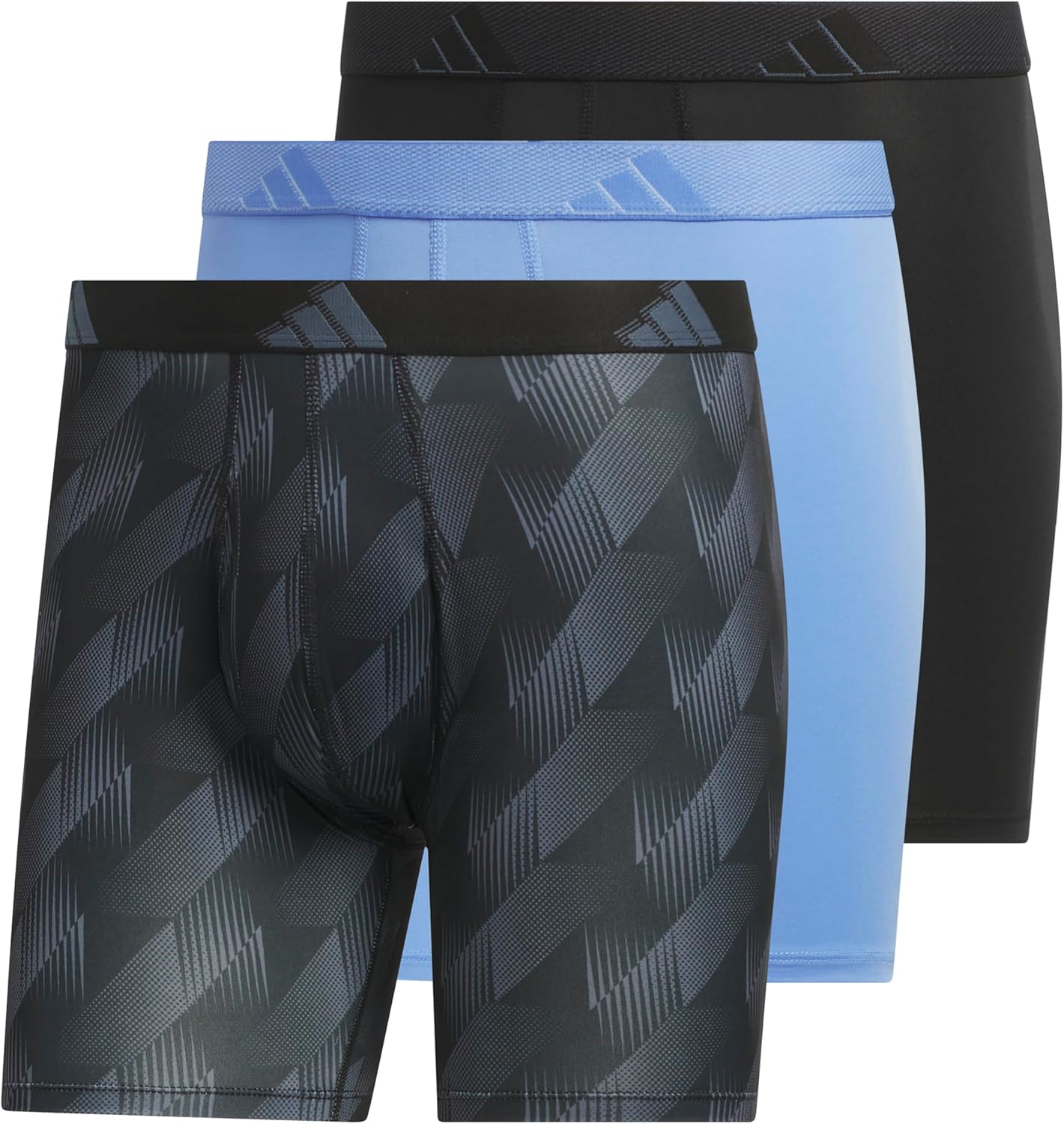 adidas Men's Microfiber Boxer Briefs 3-Pack for All-Day Comfort