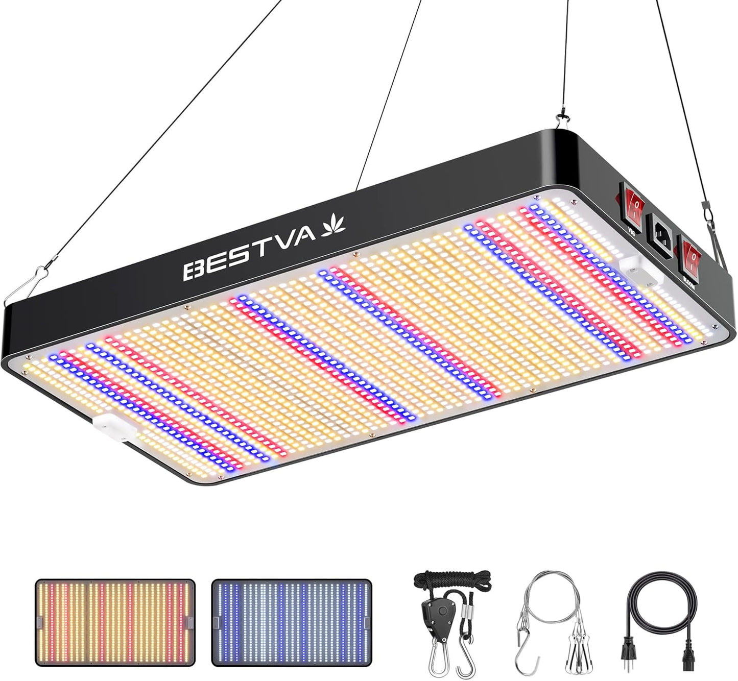 BESTVA DC3000 LED Grow Light for High Yield Indoor Plants