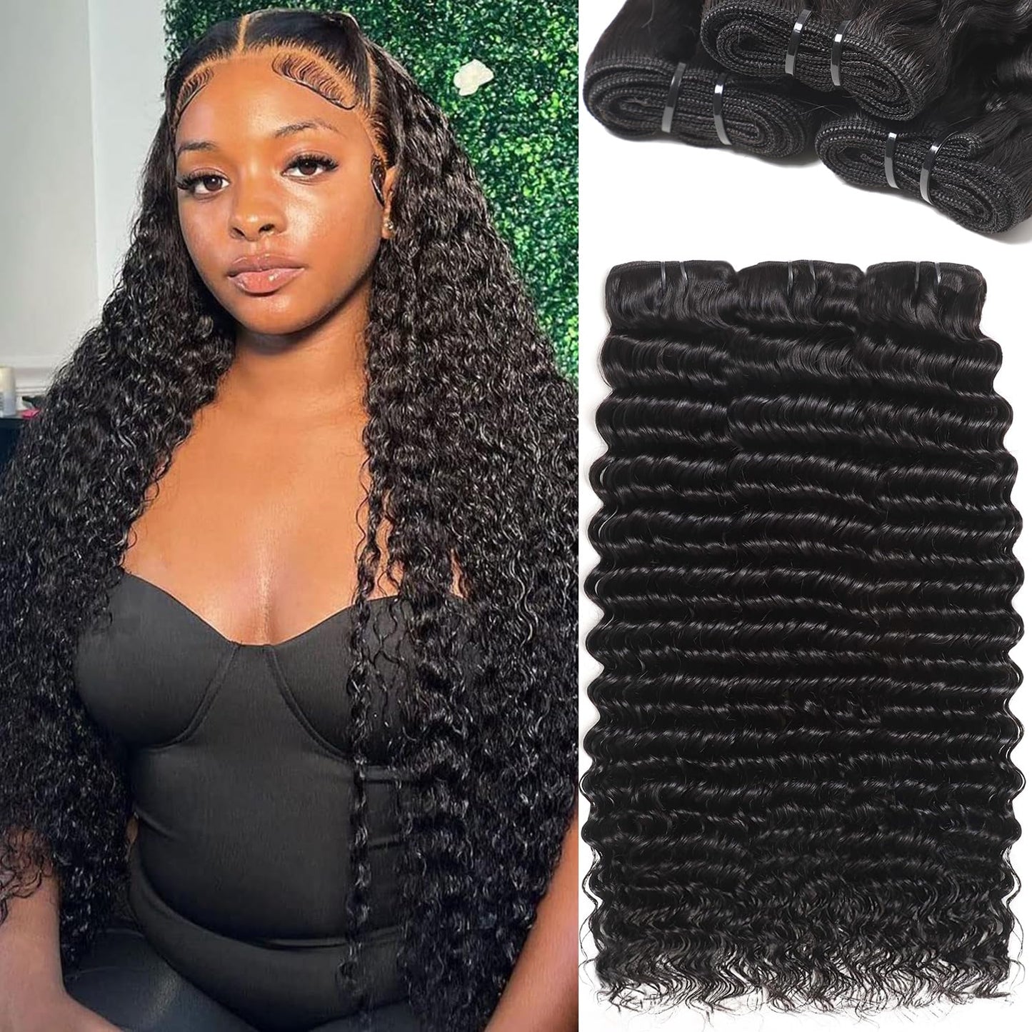 12A Deep Wave Human Hair Bundles for Stunning Styles