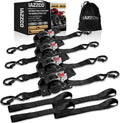 Retractable Ratchet Tie Down Straps 1 in x 10 ft - Self Retracting