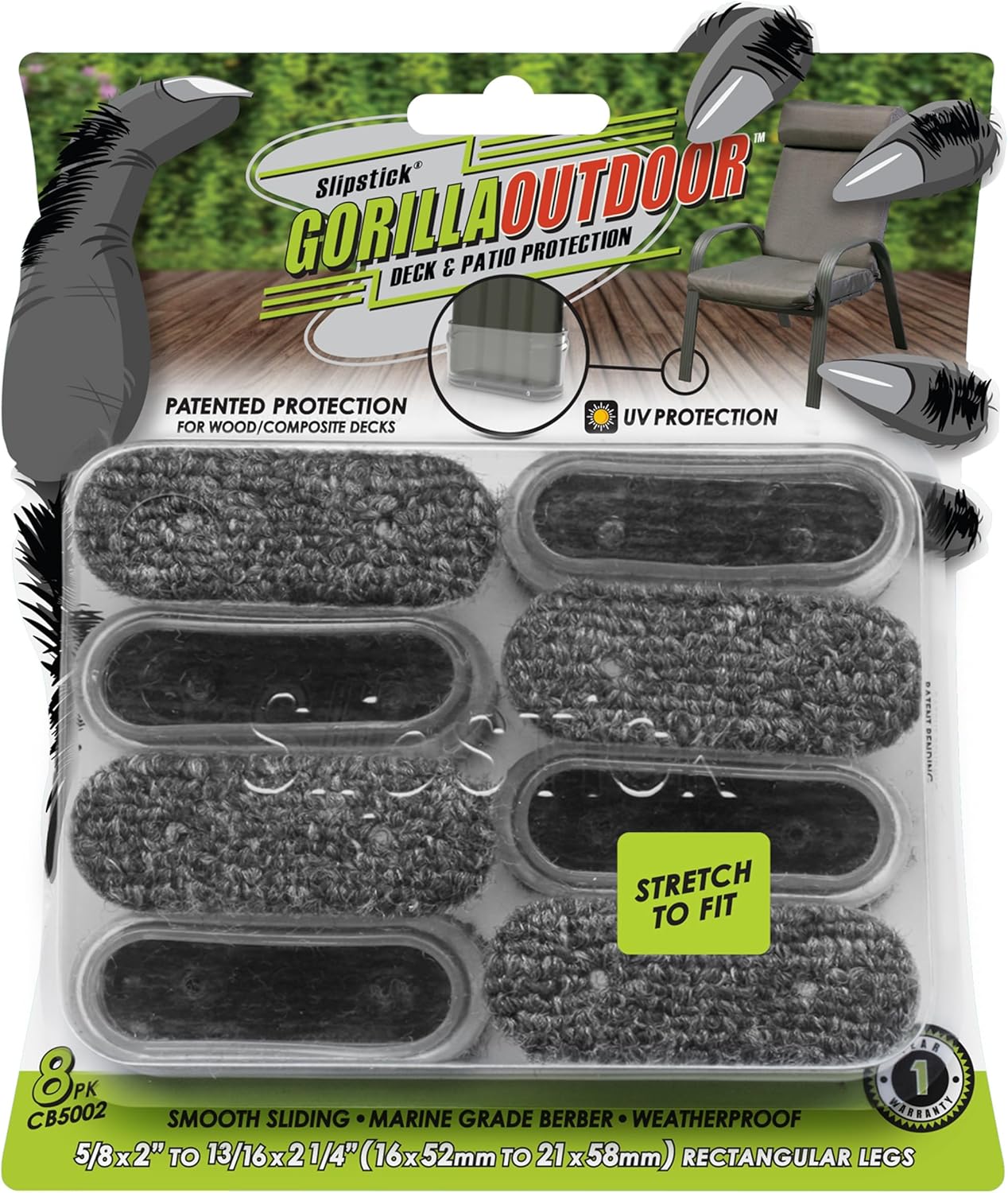 Protective Berber Furniture Feet Pads (8 Pack)