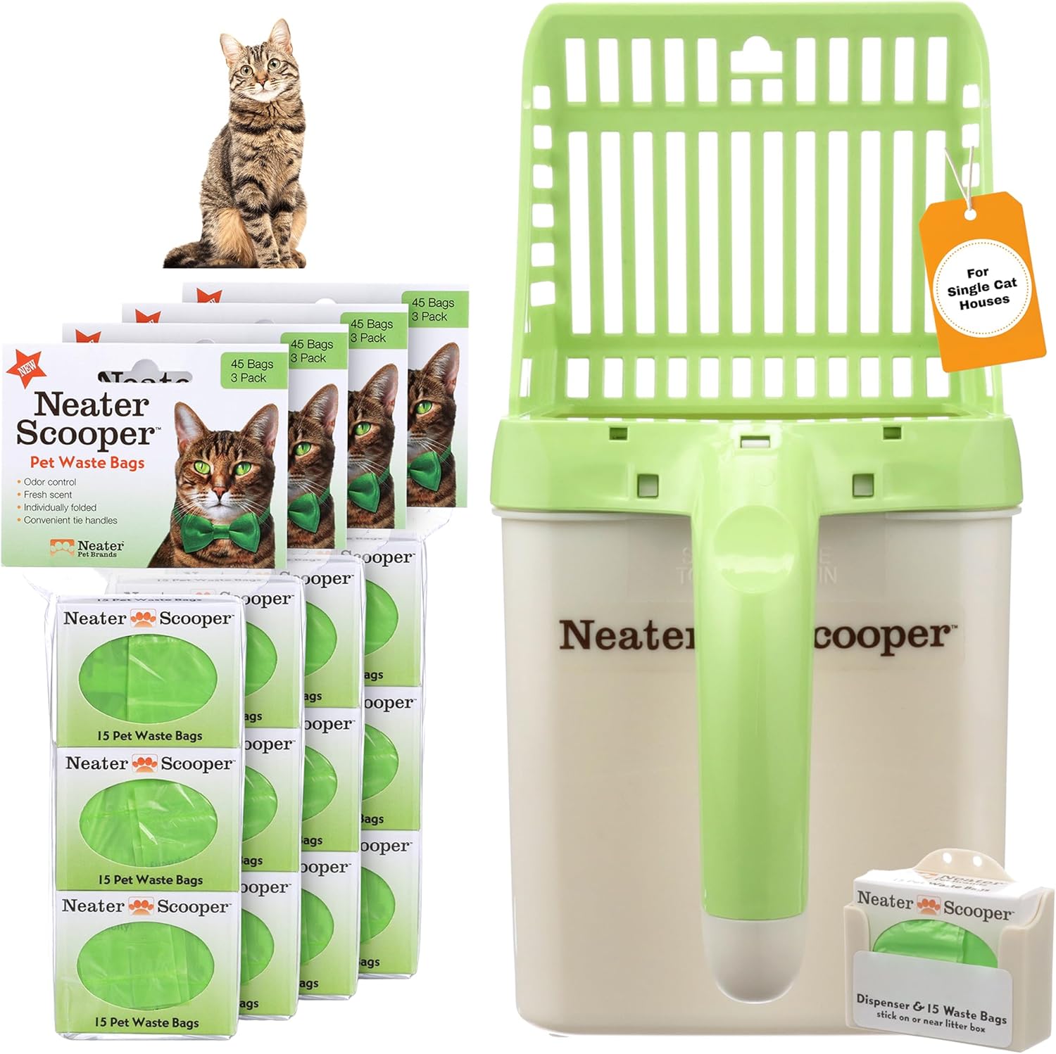 Neater Scooper Standard Cat Litter Scoop for Mess-Free Cleanup