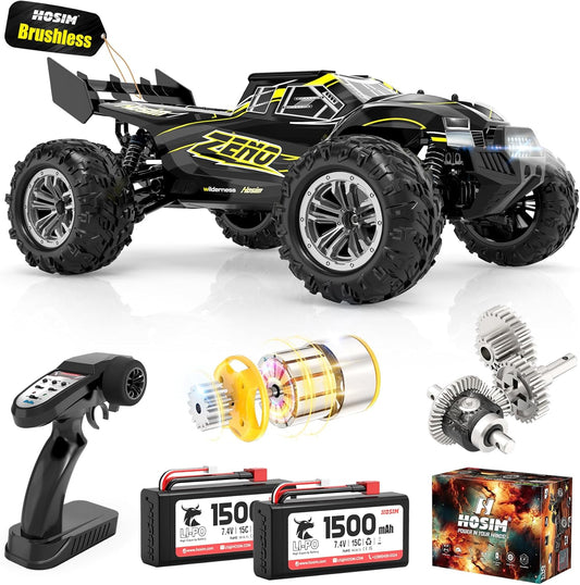Hosim 1/10 Brushless RC Car: 62+KMH Speed