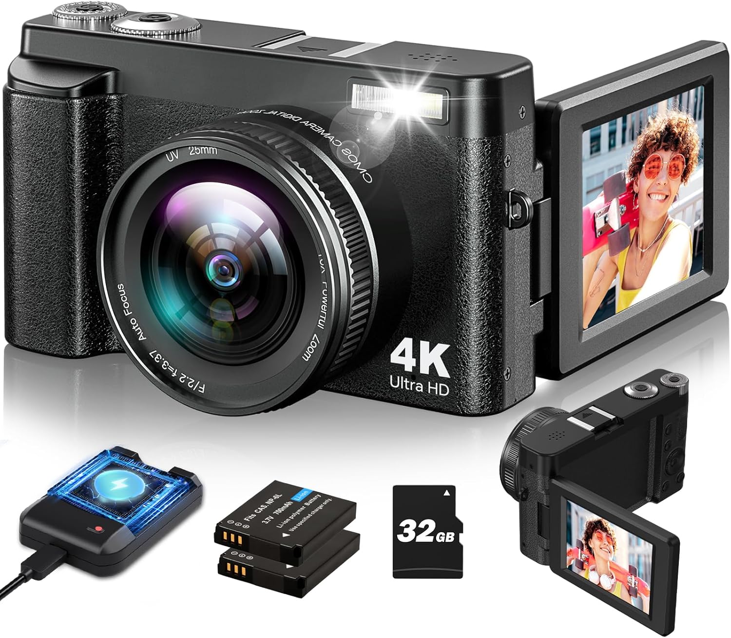 4K Autofocus Vlogging Camera Kit - Capture Stunning Moments