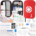 KNVBIN Mini Travel First Aid Kit: 201PCS Supplies, Waterproof Bag