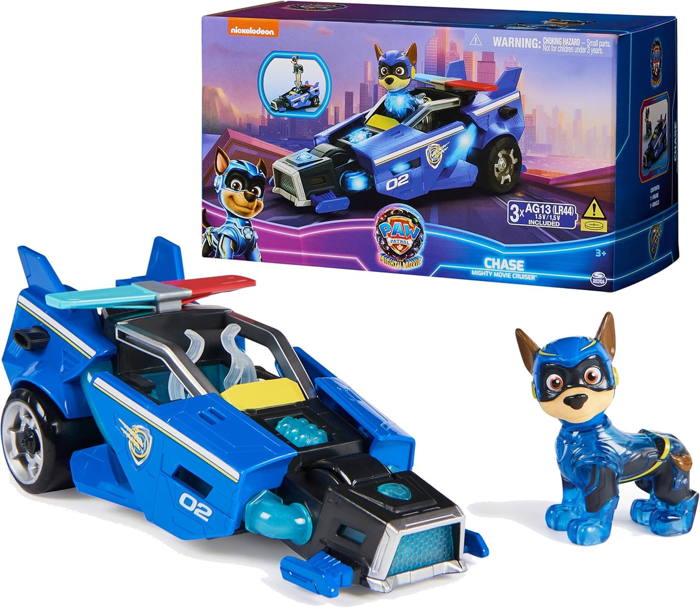 Paw Patrol Chase Toy Car - Lights, Sounds, Action - for Kids 3+
