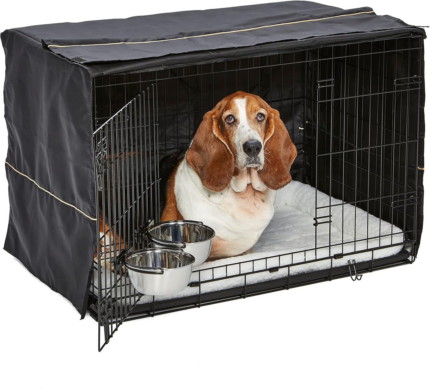 MidWest Homes for Pets 36-inch Dog Crate Bundle for Comfort