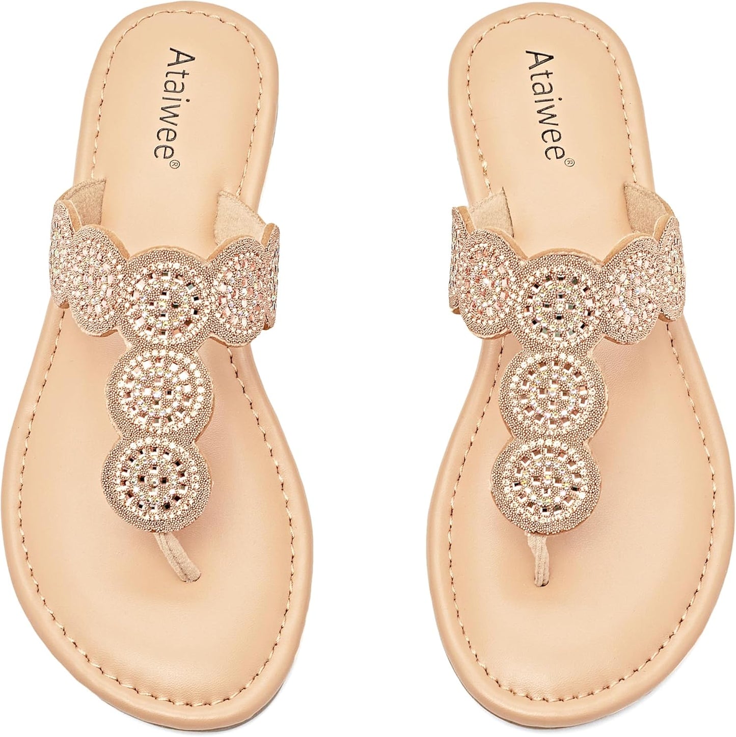 Ataiwee Women's Flat Slide Sandals for Summer Comfort and Style