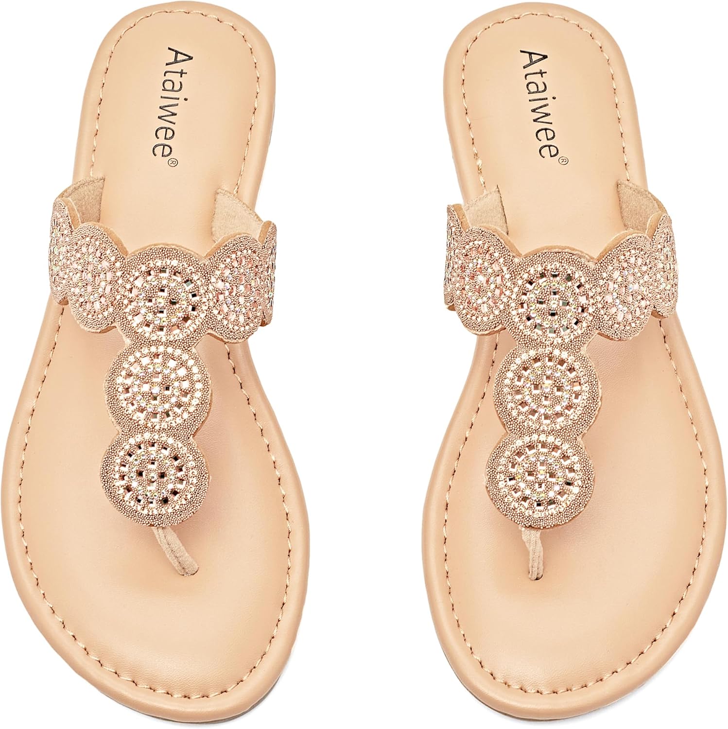 Ataiwee Women's Flat Slide Sandals for Summer Comfort and Style