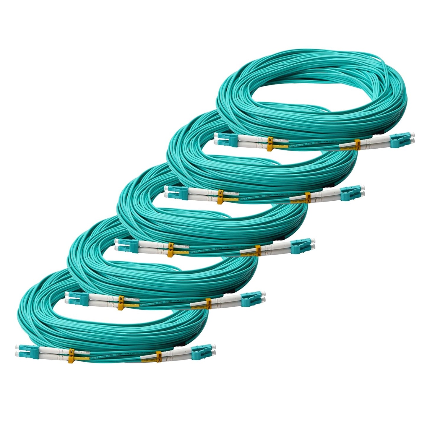 trueCABLE LC to LC OM3 Fiber Patch Cable, 20m, 10GB Multimode