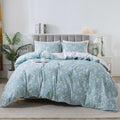 HoneiLife Wildflower Duvet Cover Queen - Soft 100% Cotton Floral Set