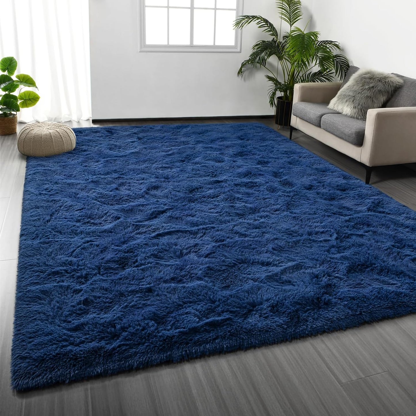 Large Shag Area Rugs 5 x 8 for Living Room and Bedroom Decor