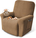 KEKUOU Recliner Chair Covers for Lazy Boy Recliners, Camel