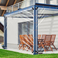 Clear Tarps Heavy Duty Waterproof 10x10 Ft - Durable Transparent PVC