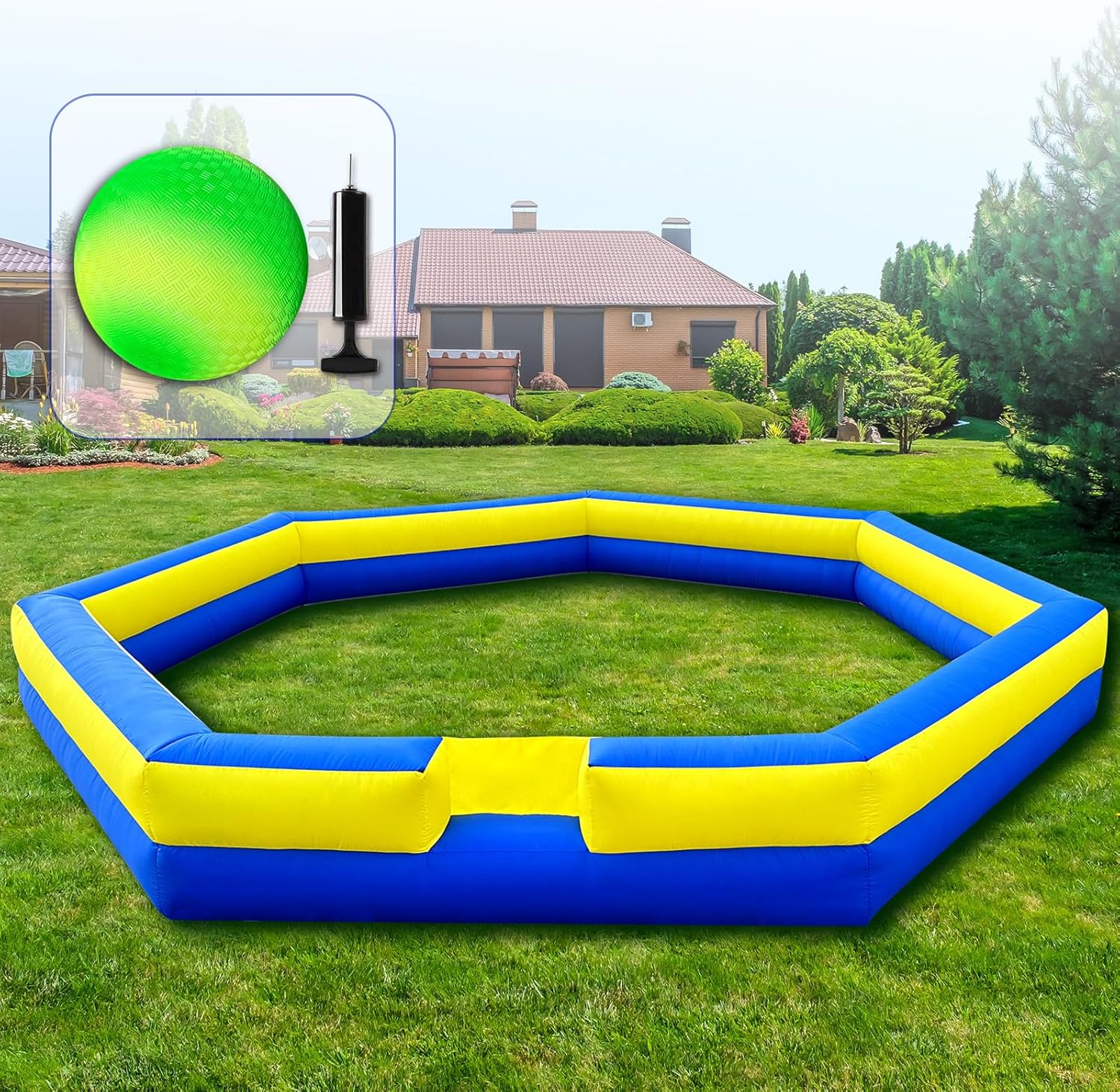 WARSUN 20Ft Gaga Ball Pit for Indoor Outdoor Fun Activities