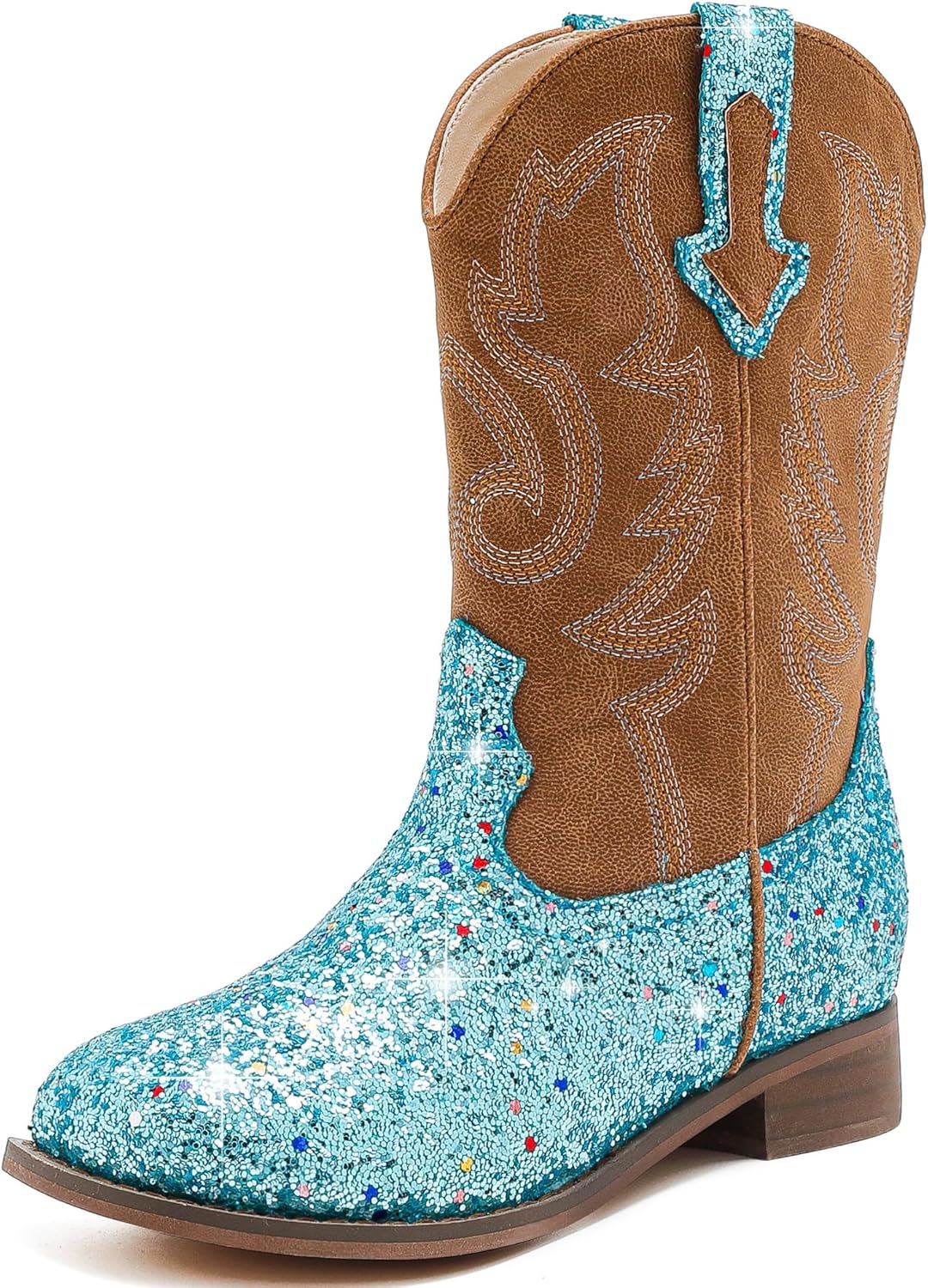 Girls Cowgirl Boots Glitter Toddler Cowboy Boot for Kids