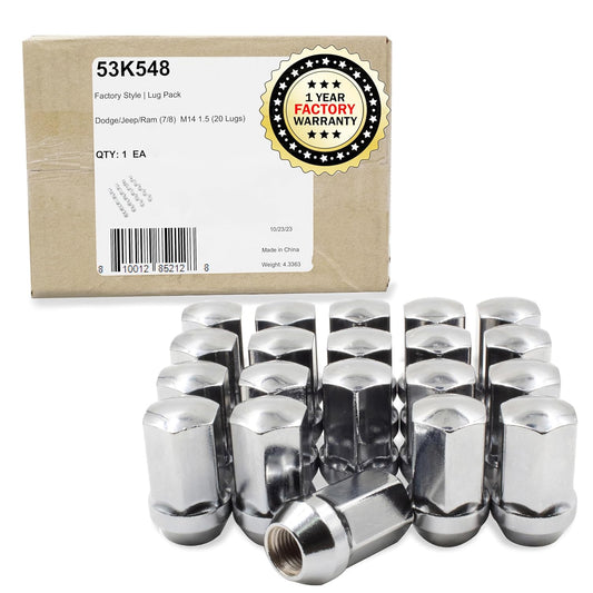 M14x1.5 Thread Lug Nuts for Jeep Wrangler Gladiator & RAM 1500