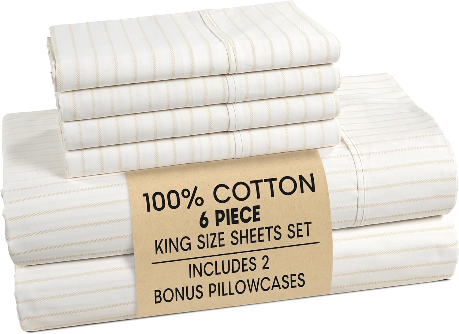 Casa Platino King Size Cotton Sheets Set for Ultimate Comfort