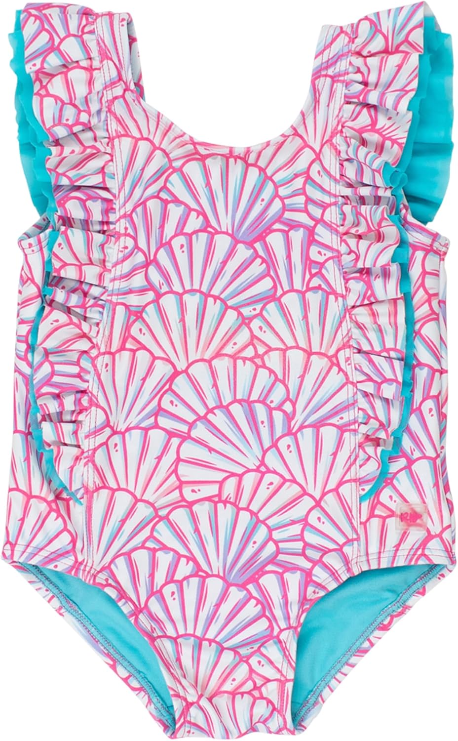 RuffleButts Baby/Toddler Girls Ruffle Strap One Piece Swimsuit
