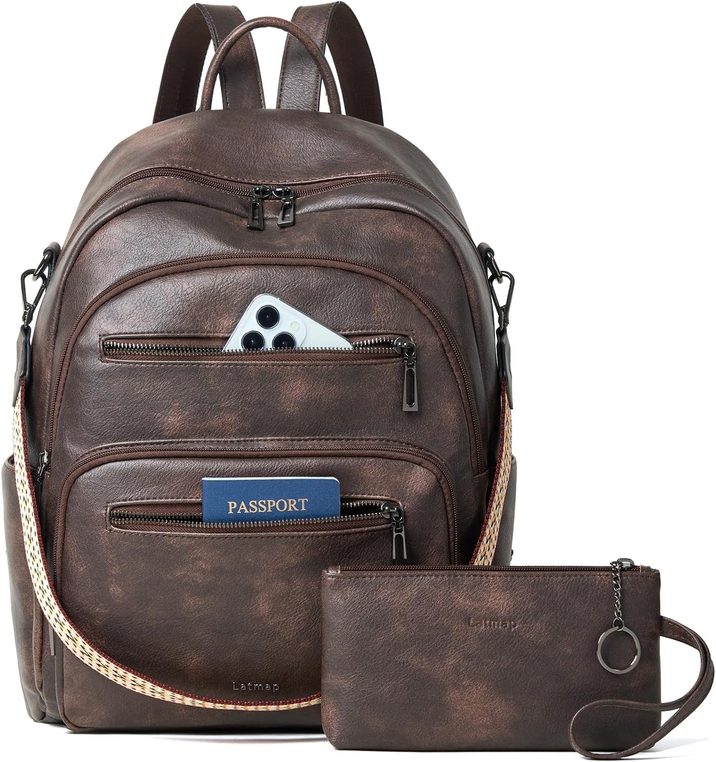 Backpack Purse for Women - Stylish Leather Laptop Daypack