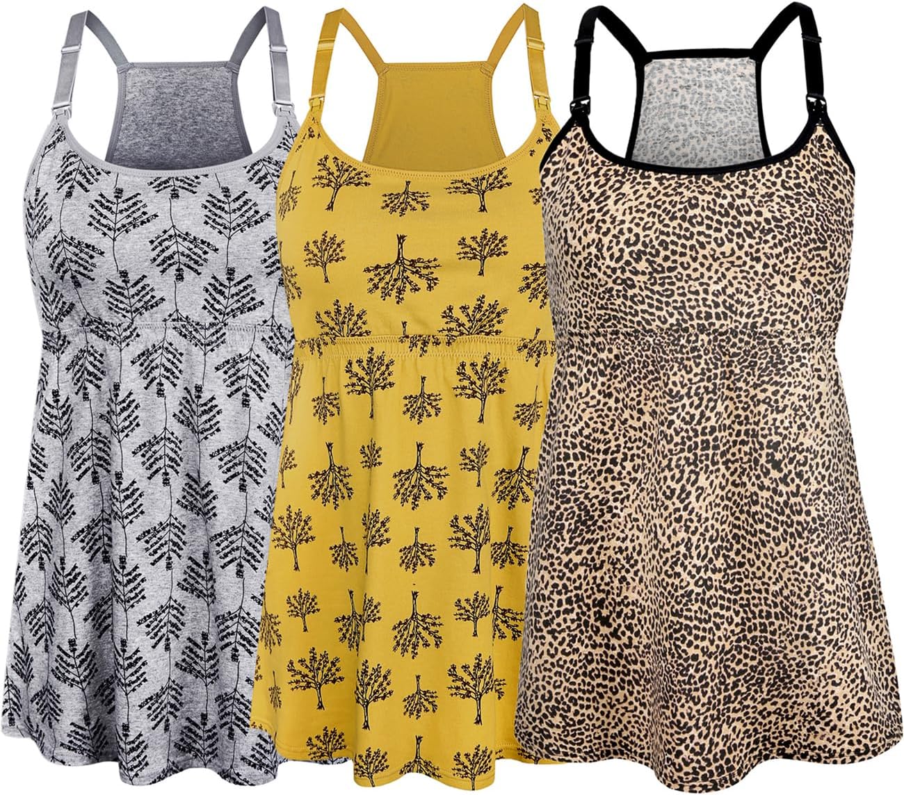 SUIEK Maternity Nursing Tank Tops for Comfortable Breastfeeding