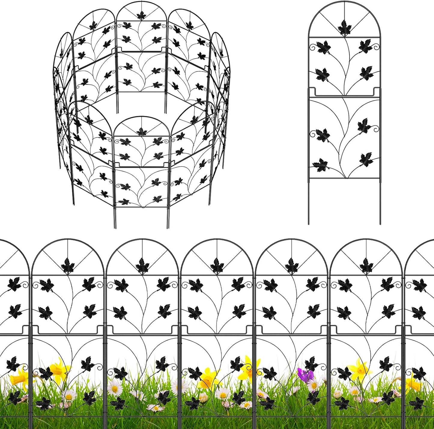 10 Pack Decorative Garden Fence Panels for Stylish Outdoor Spaces