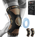2 Pack Copper Knee Braces for Men and Women - Support & Pain Relief