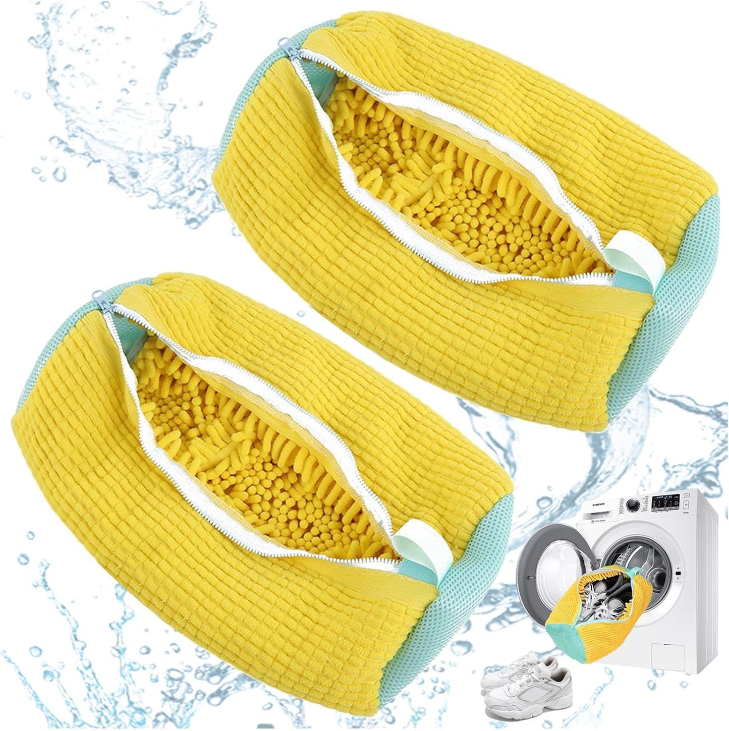 2PCS Reusable Shoe Washing Bags | Protect & Clean Shoes Easily!