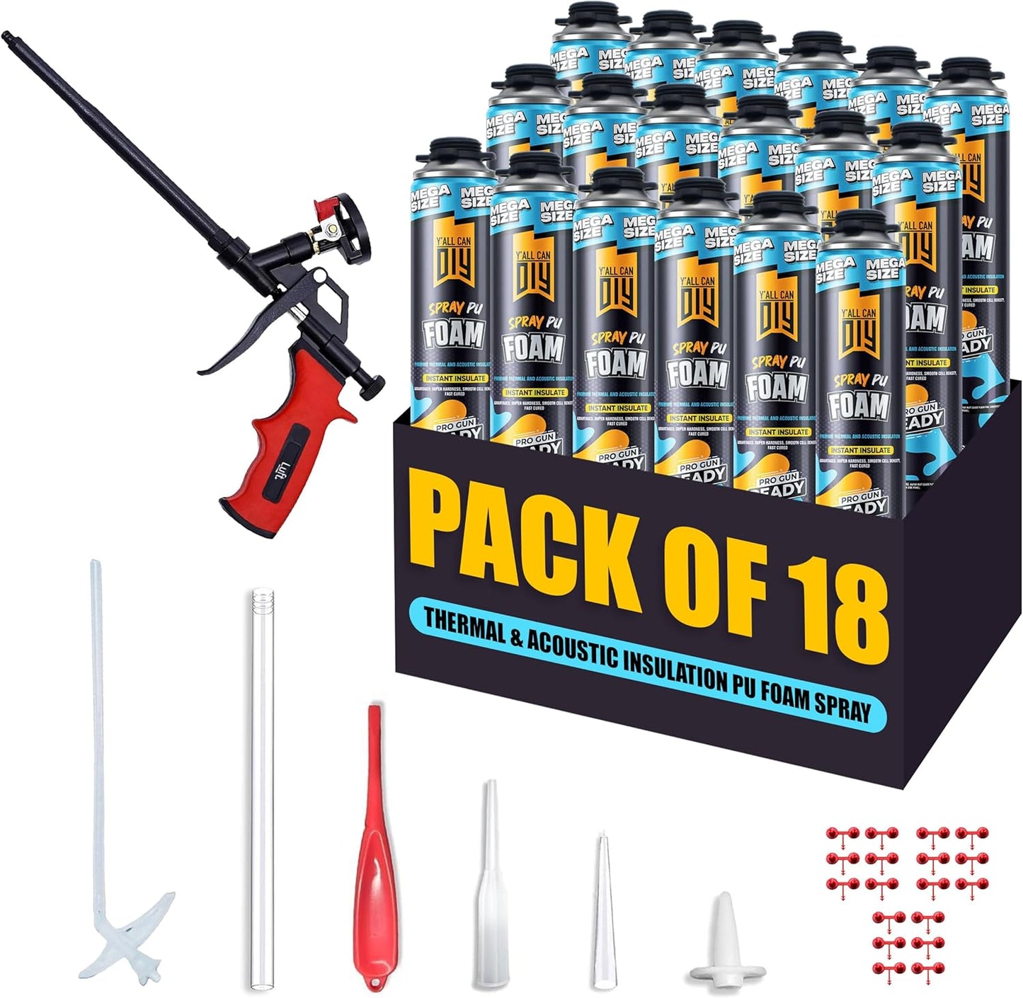 YallCanDiy Closed Cell Spray Foam Insulation Kit for All Projects
