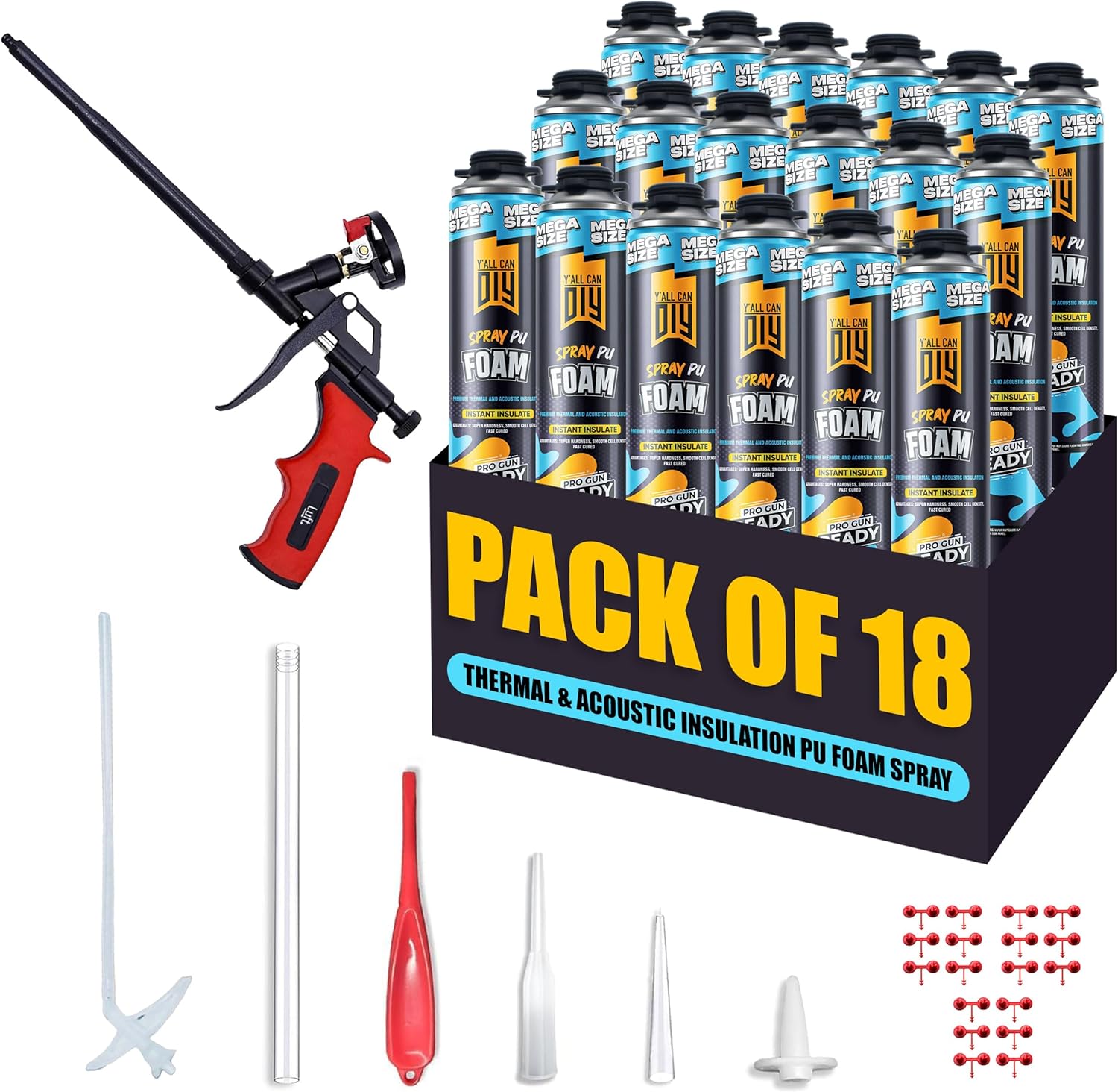 YallCanDiy Closed Cell Spray Foam Insulation Kit for All Projects