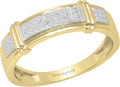 Round White Diamond Mens Anniversary Wedding Band 0.20 Cttw - Timeless