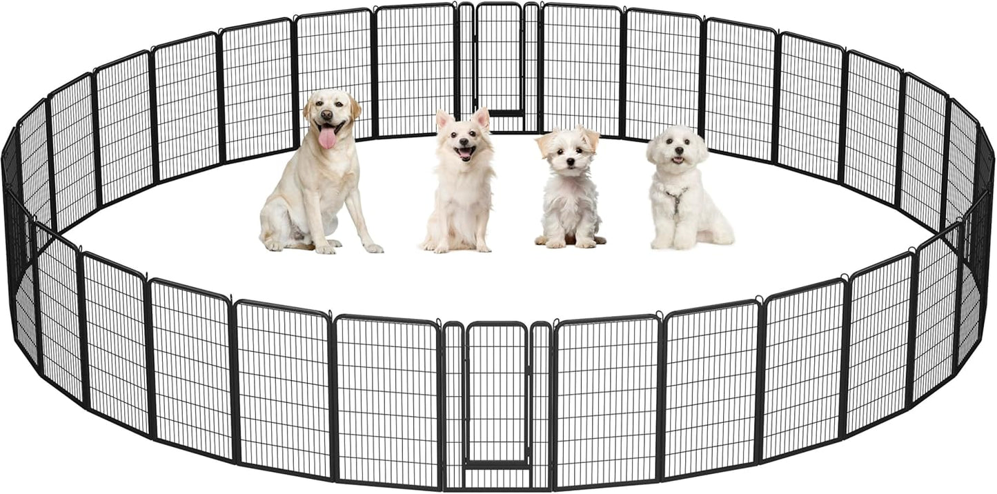 Yaheetech Dog Playpen Outdoor 32 Panels Heavy Duty Pet Fence