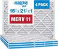 Aerostar MERV 11 Pleated Air Filter 4 Pack - Cleaner Air, Healthier Home