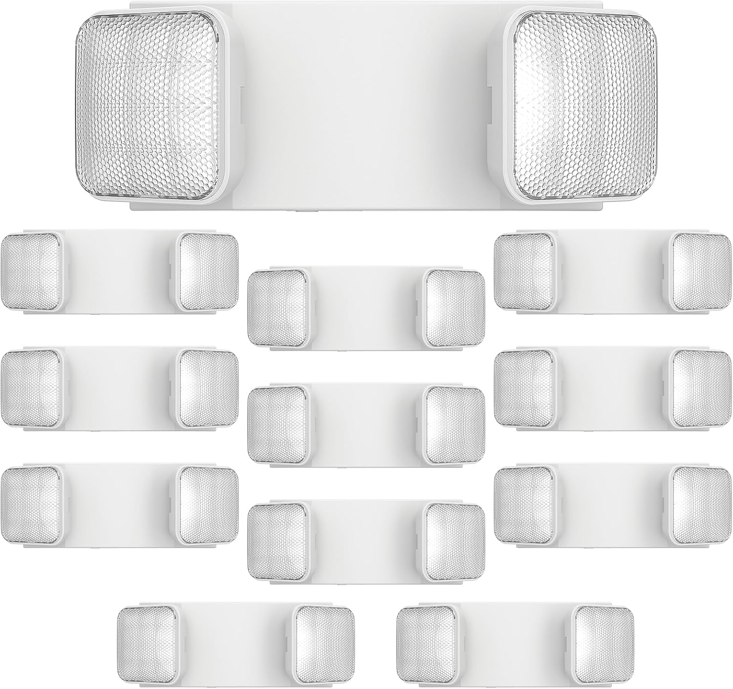 FREELICHT 12 Pack LED Emergency Lights with Battery Backup
