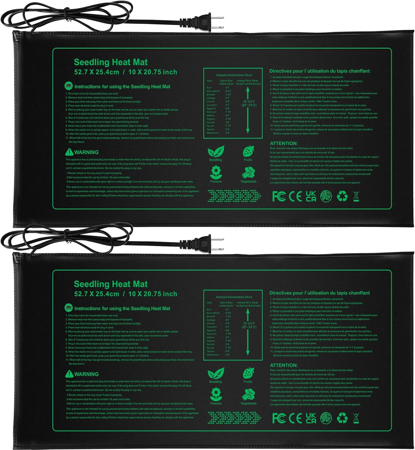Durable Waterproof Seedling Heat Mat - Promotes Growth!